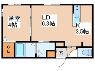 Terrace　Kasumiの物件間取画像